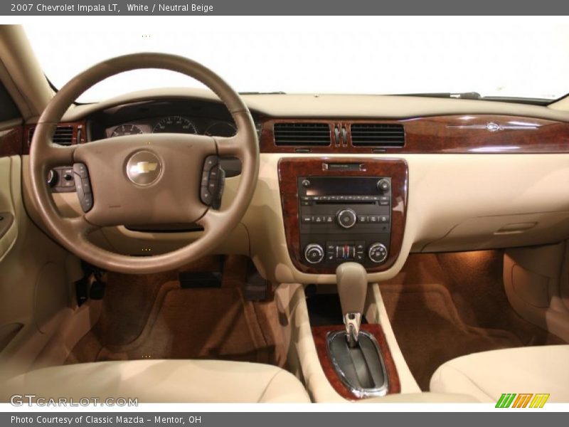 White / Neutral Beige 2007 Chevrolet Impala LT