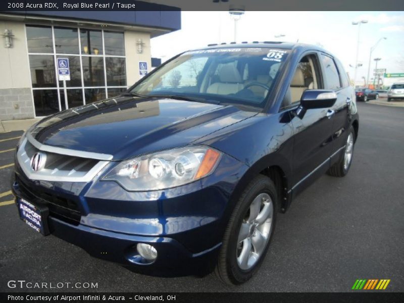 Royal Blue Pearl / Taupe 2008 Acura RDX