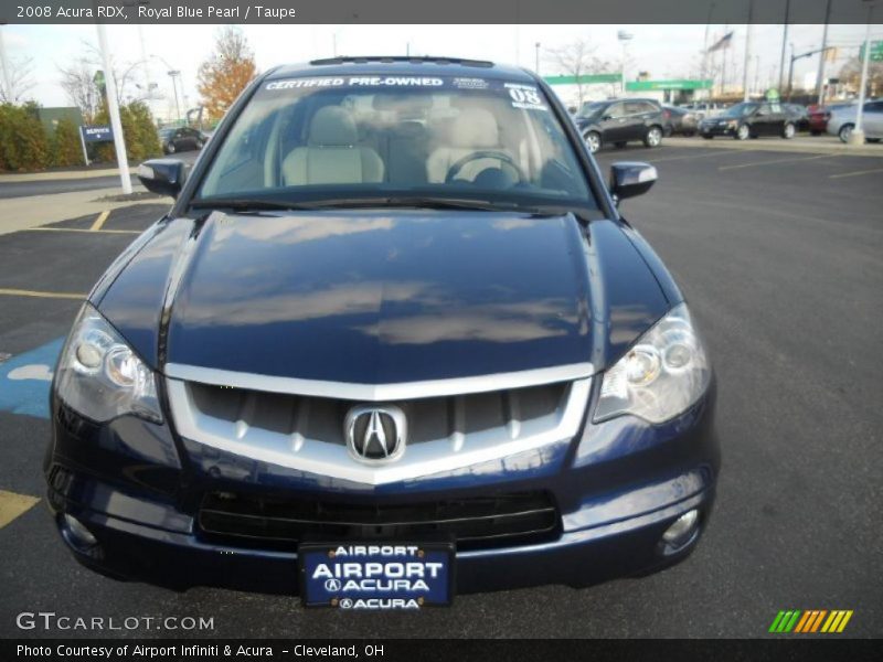 Royal Blue Pearl / Taupe 2008 Acura RDX