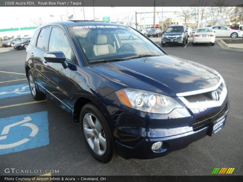 Royal Blue Pearl / Taupe 2008 Acura RDX