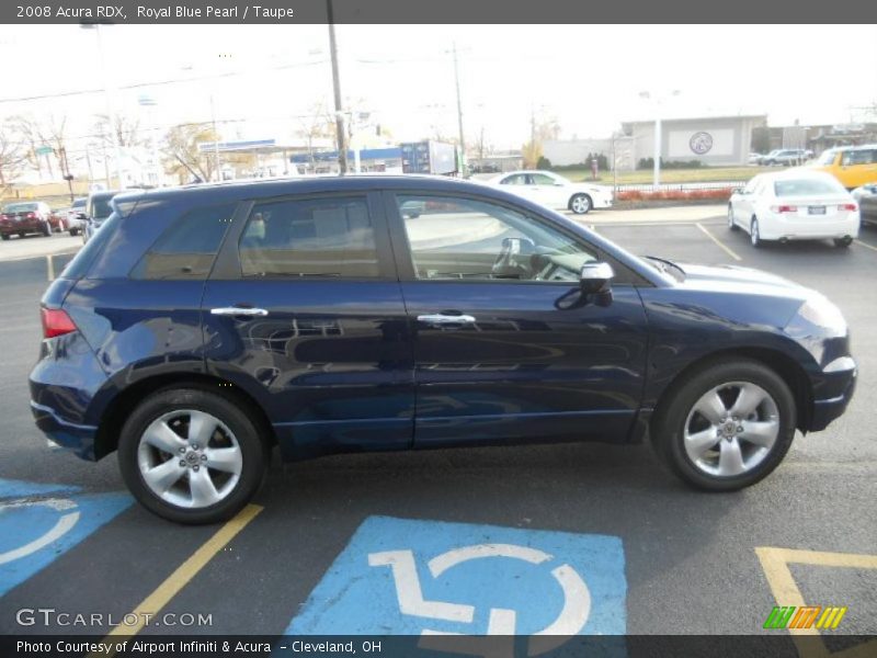 Royal Blue Pearl / Taupe 2008 Acura RDX