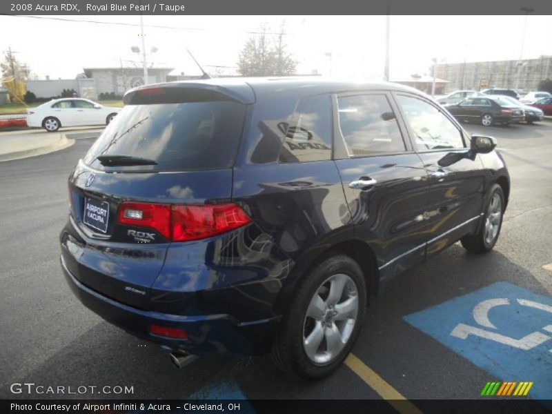 Royal Blue Pearl / Taupe 2008 Acura RDX