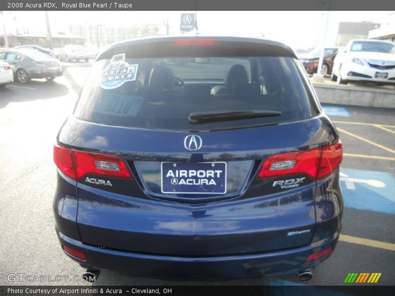 Royal Blue Pearl / Taupe 2008 Acura RDX