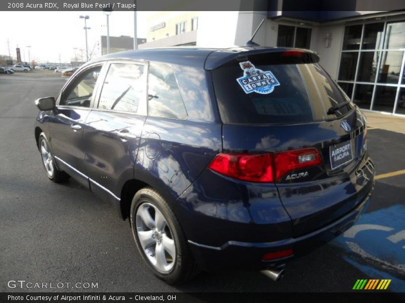 Royal Blue Pearl / Taupe 2008 Acura RDX