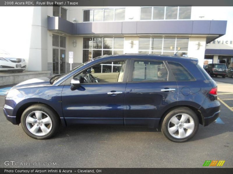 Royal Blue Pearl / Taupe 2008 Acura RDX