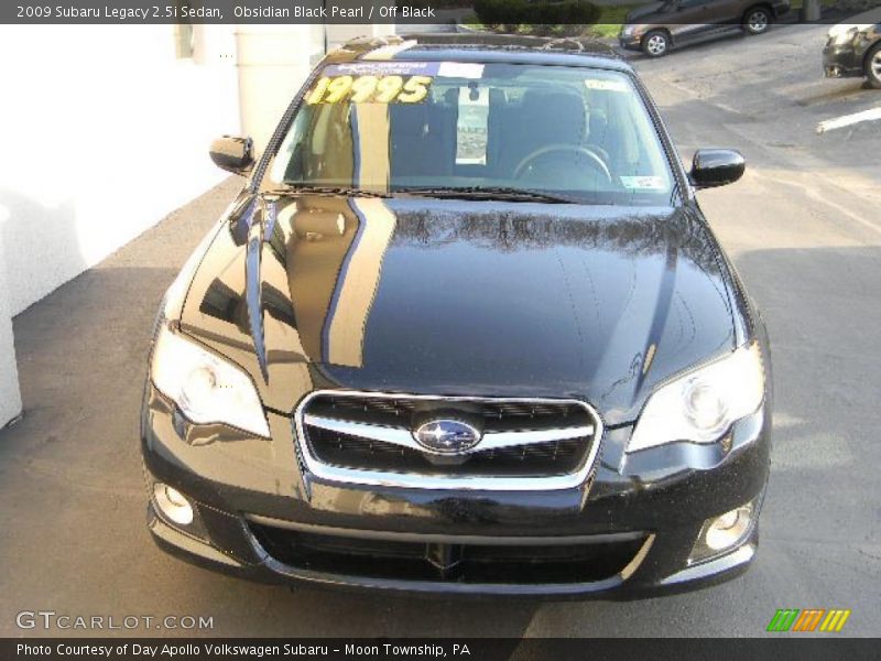 Obsidian Black Pearl / Off Black 2009 Subaru Legacy 2.5i Sedan