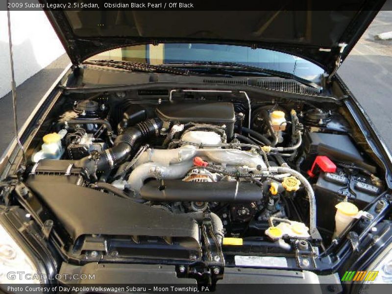 Obsidian Black Pearl / Off Black 2009 Subaru Legacy 2.5i Sedan