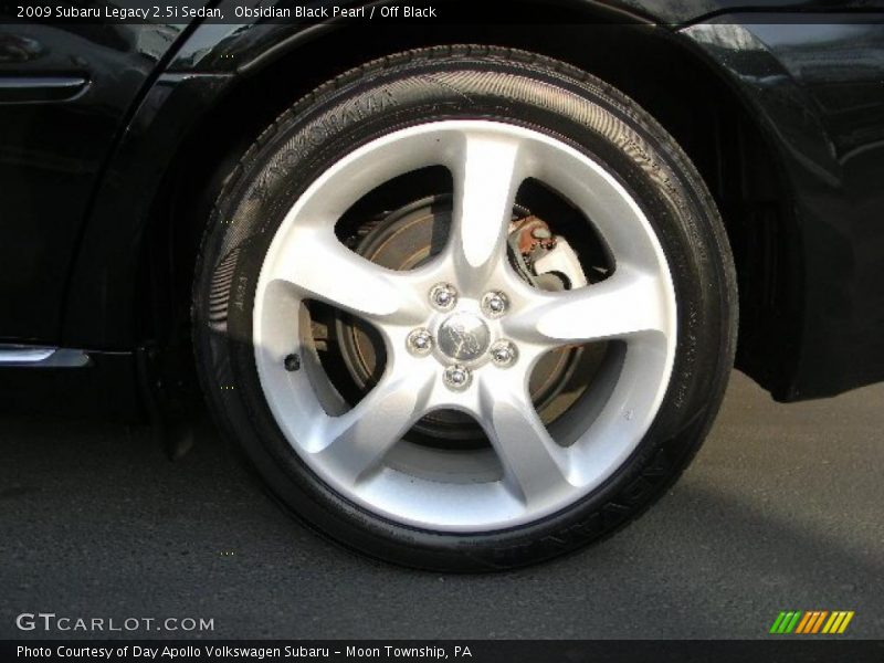 Obsidian Black Pearl / Off Black 2009 Subaru Legacy 2.5i Sedan