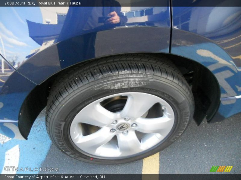 Royal Blue Pearl / Taupe 2008 Acura RDX