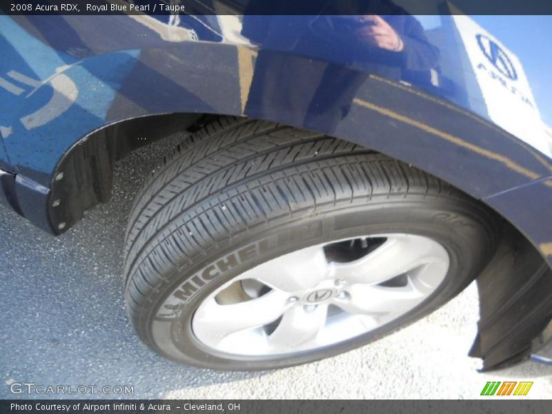 Royal Blue Pearl / Taupe 2008 Acura RDX