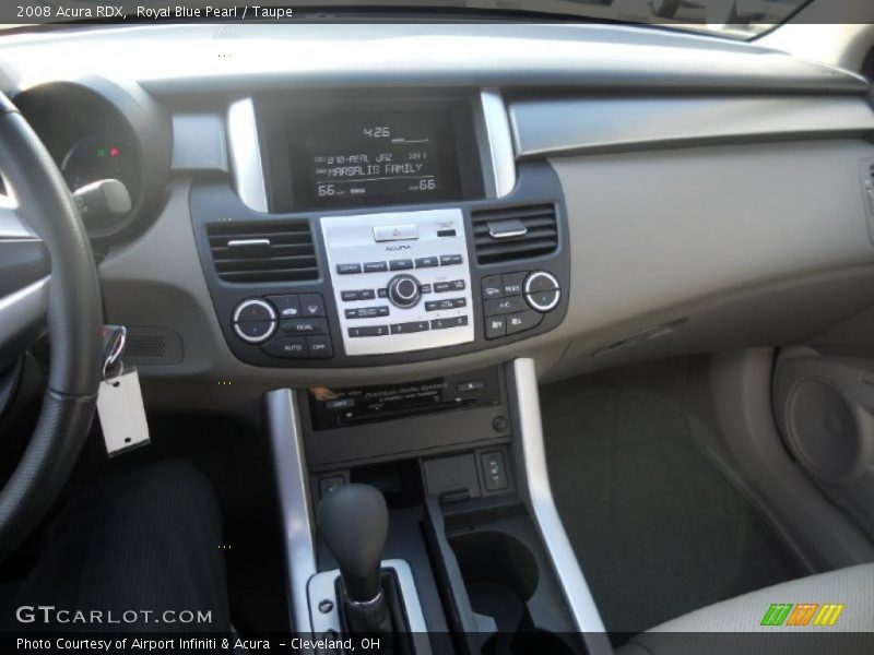 Royal Blue Pearl / Taupe 2008 Acura RDX
