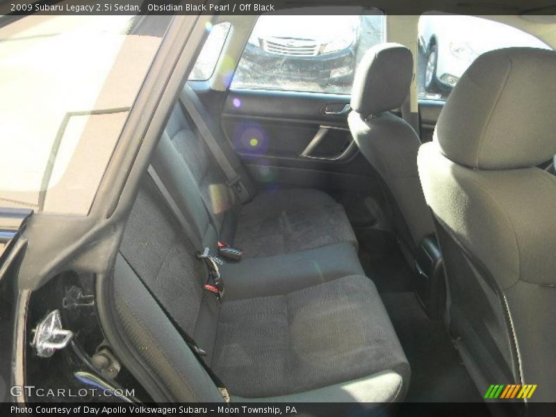 Obsidian Black Pearl / Off Black 2009 Subaru Legacy 2.5i Sedan