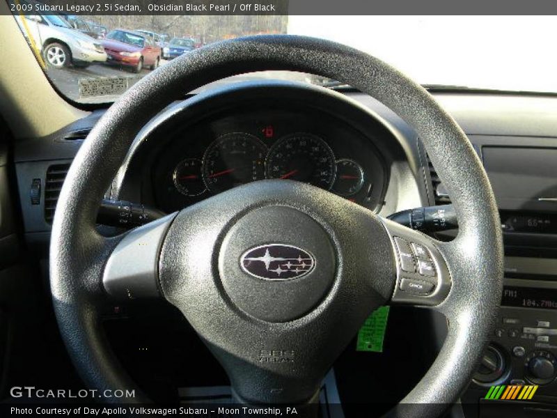 Obsidian Black Pearl / Off Black 2009 Subaru Legacy 2.5i Sedan
