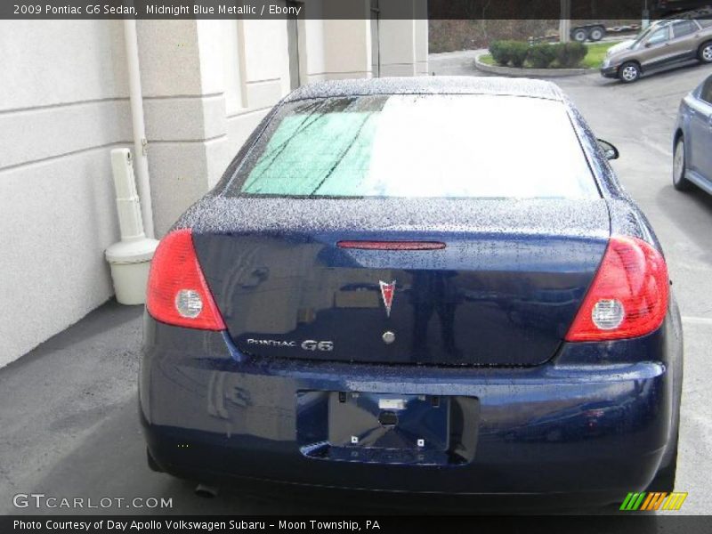 Midnight Blue Metallic / Ebony 2009 Pontiac G6 Sedan