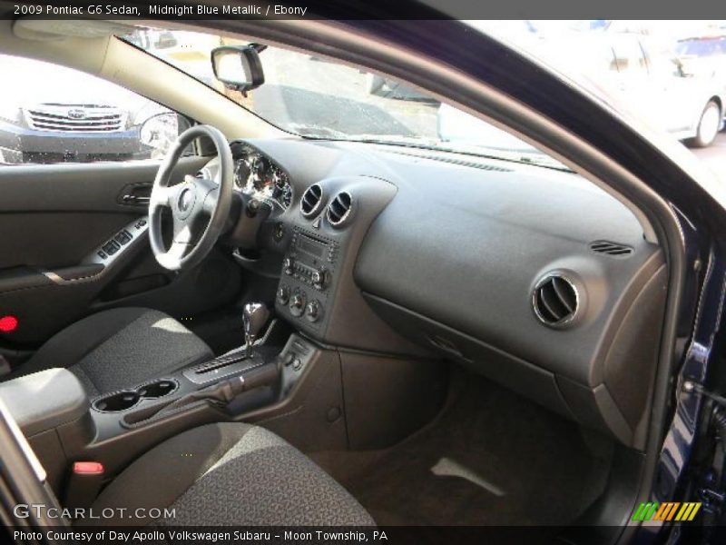 Midnight Blue Metallic / Ebony 2009 Pontiac G6 Sedan