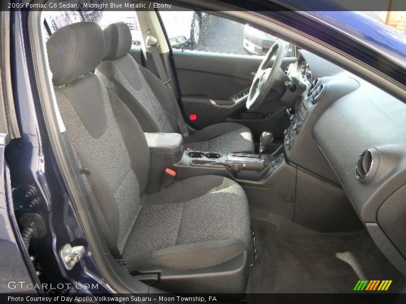 Midnight Blue Metallic / Ebony 2009 Pontiac G6 Sedan