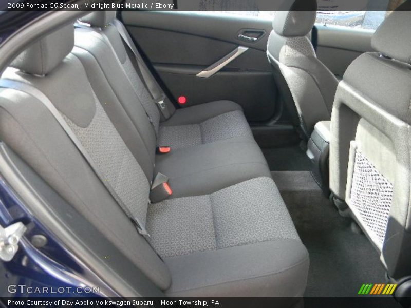 Midnight Blue Metallic / Ebony 2009 Pontiac G6 Sedan