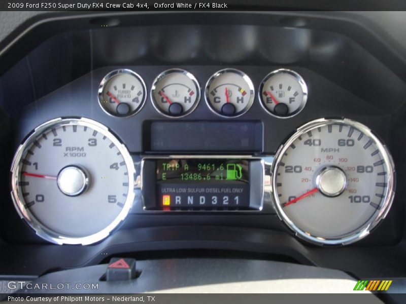 Oxford White / FX4 Black 2009 Ford F250 Super Duty FX4 Crew Cab 4x4