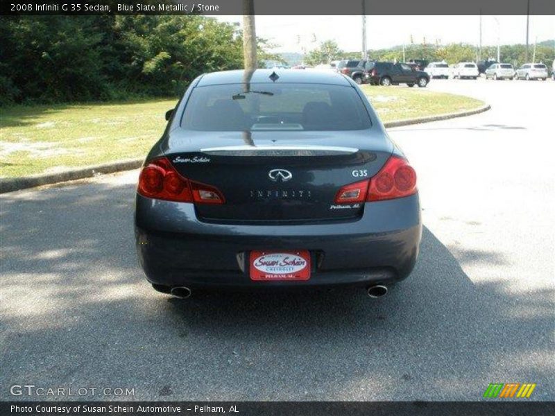 Blue Slate Metallic / Stone 2008 Infiniti G 35 Sedan