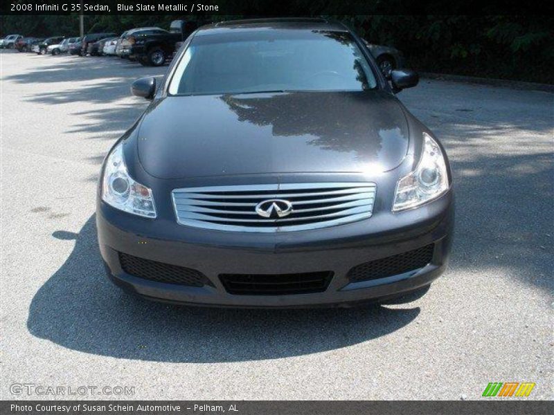 Blue Slate Metallic / Stone 2008 Infiniti G 35 Sedan