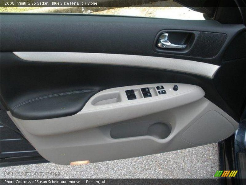Blue Slate Metallic / Stone 2008 Infiniti G 35 Sedan