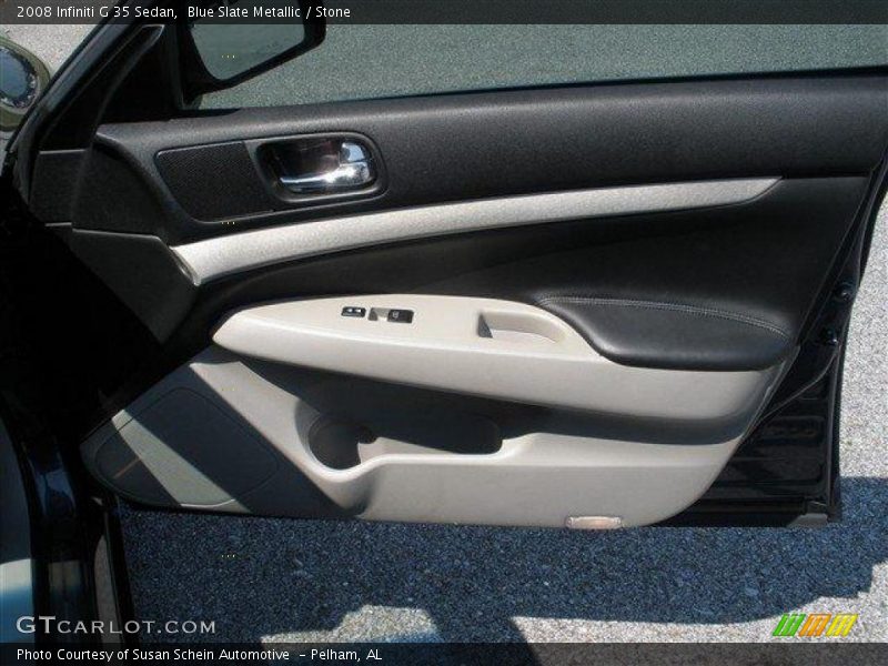 Blue Slate Metallic / Stone 2008 Infiniti G 35 Sedan
