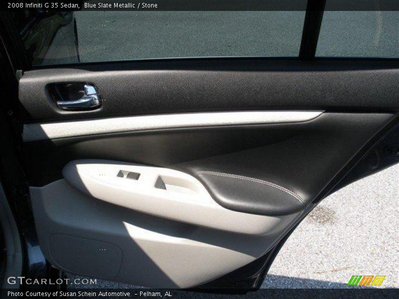 Blue Slate Metallic / Stone 2008 Infiniti G 35 Sedan