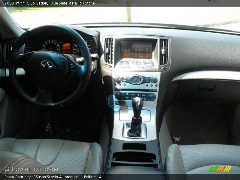 Blue Slate Metallic / Stone 2008 Infiniti G 35 Sedan