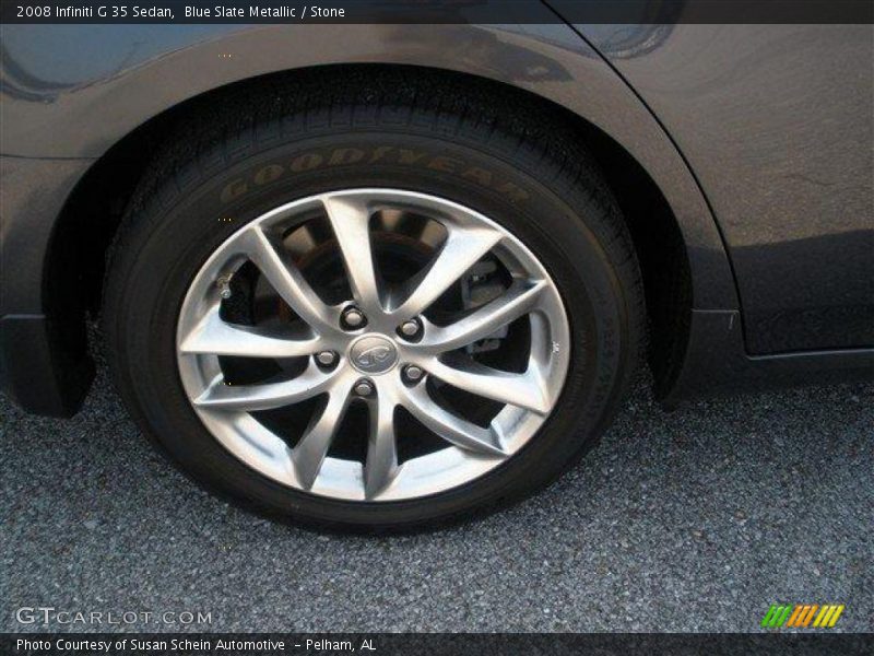 Blue Slate Metallic / Stone 2008 Infiniti G 35 Sedan