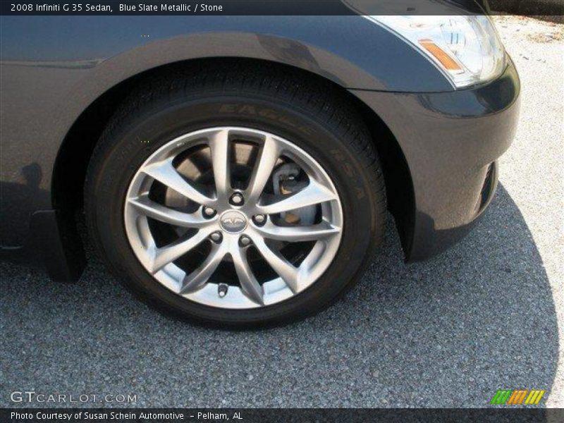 Blue Slate Metallic / Stone 2008 Infiniti G 35 Sedan