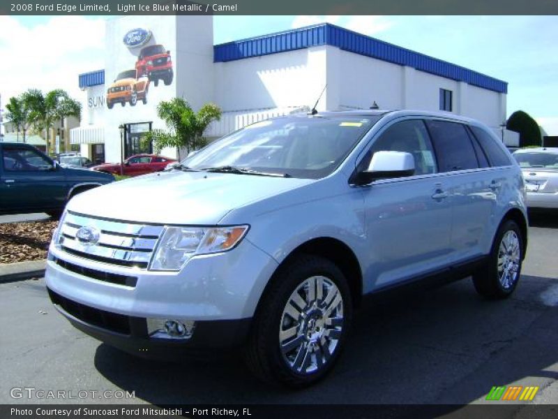 Light Ice Blue Metallic / Camel 2008 Ford Edge Limited