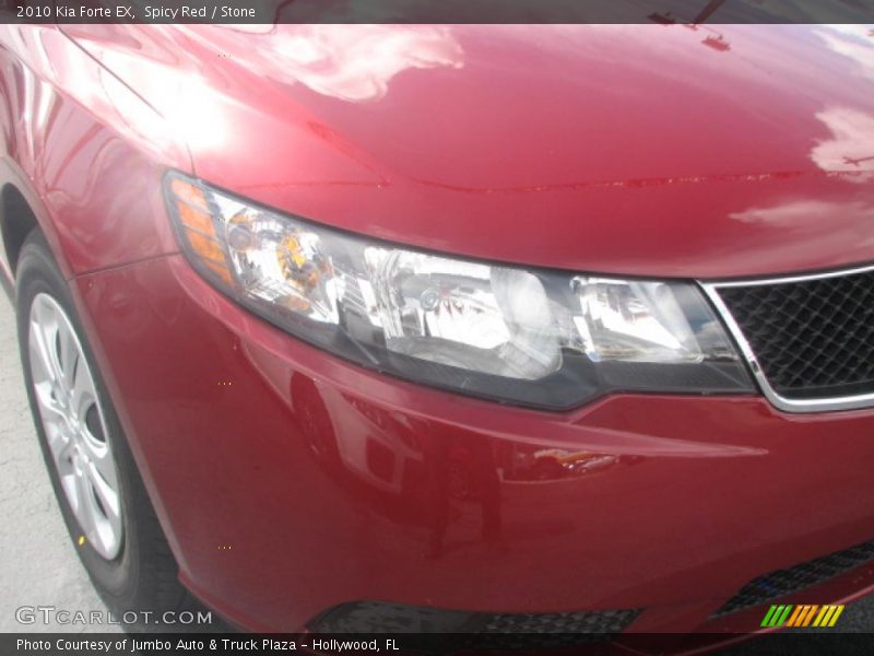 Spicy Red / Stone 2010 Kia Forte EX