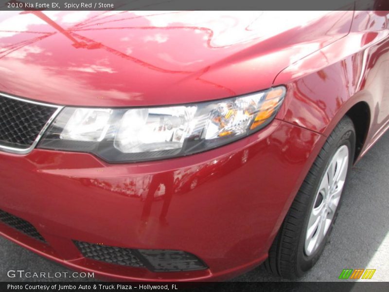 Spicy Red / Stone 2010 Kia Forte EX
