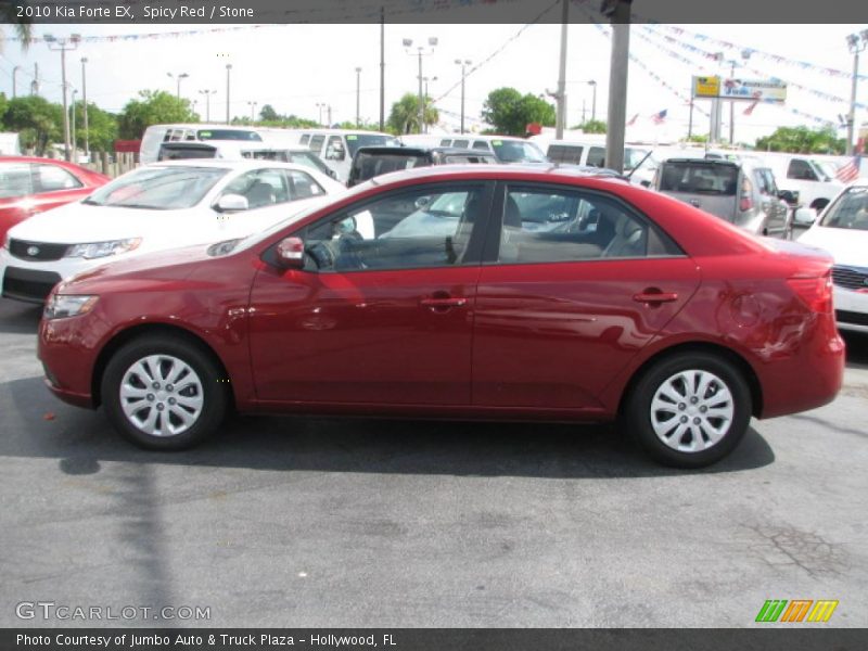 Spicy Red / Stone 2010 Kia Forte EX