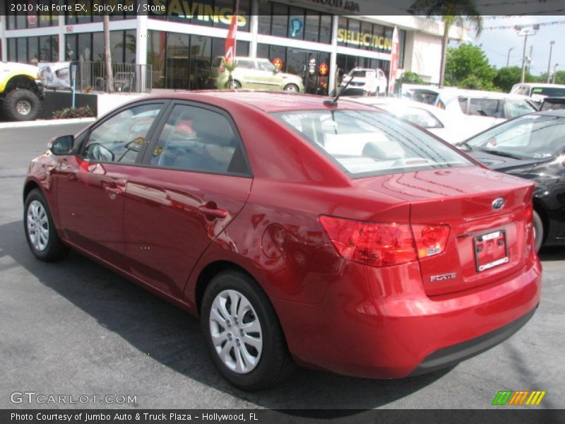 Spicy Red / Stone 2010 Kia Forte EX