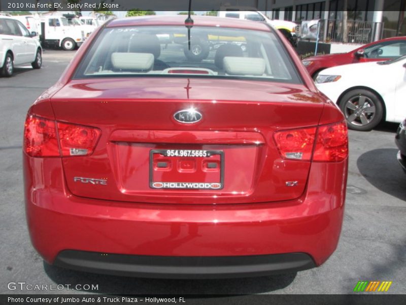 Spicy Red / Stone 2010 Kia Forte EX