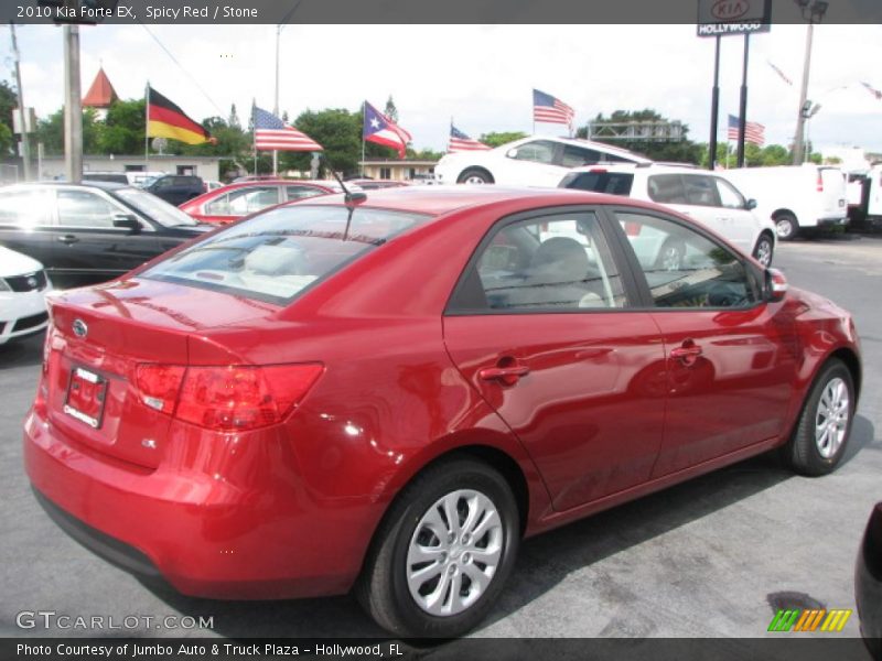 Spicy Red / Stone 2010 Kia Forte EX