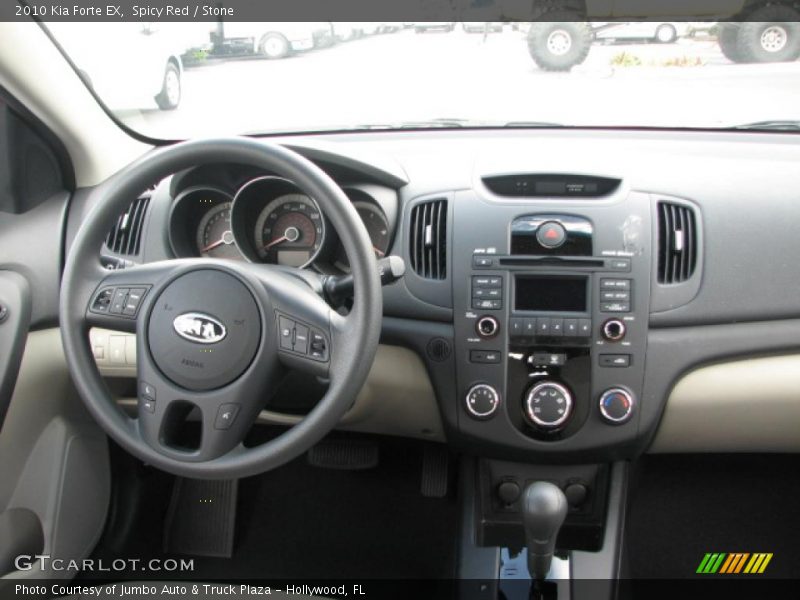 Spicy Red / Stone 2010 Kia Forte EX