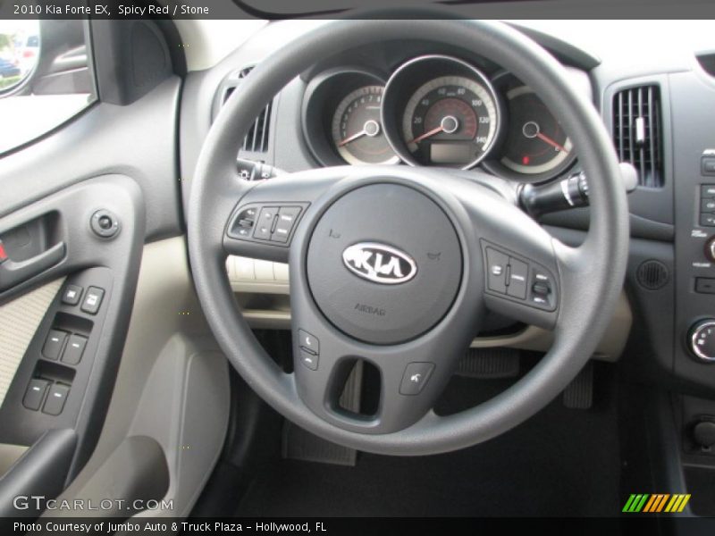 Spicy Red / Stone 2010 Kia Forte EX