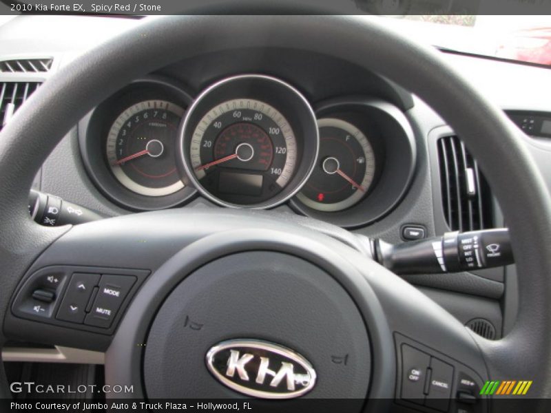 Spicy Red / Stone 2010 Kia Forte EX