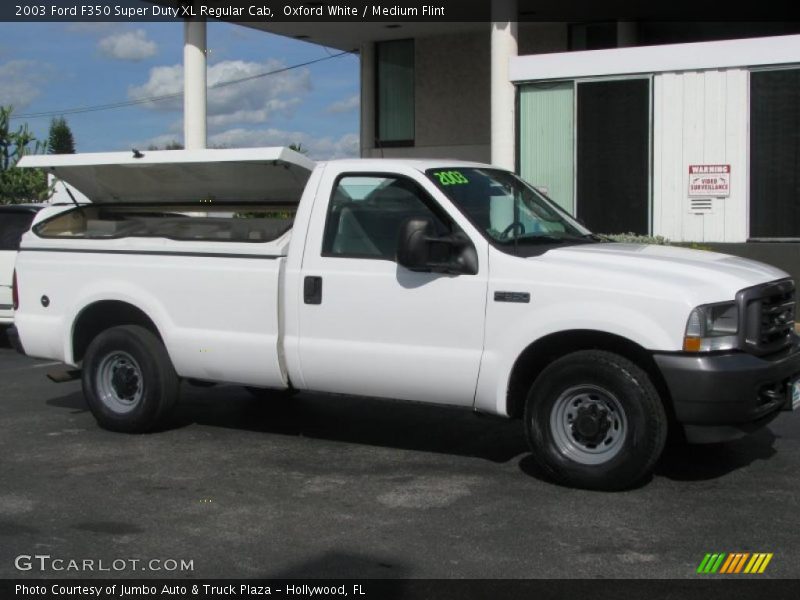 Oxford White / Medium Flint 2003 Ford F350 Super Duty XL Regular Cab