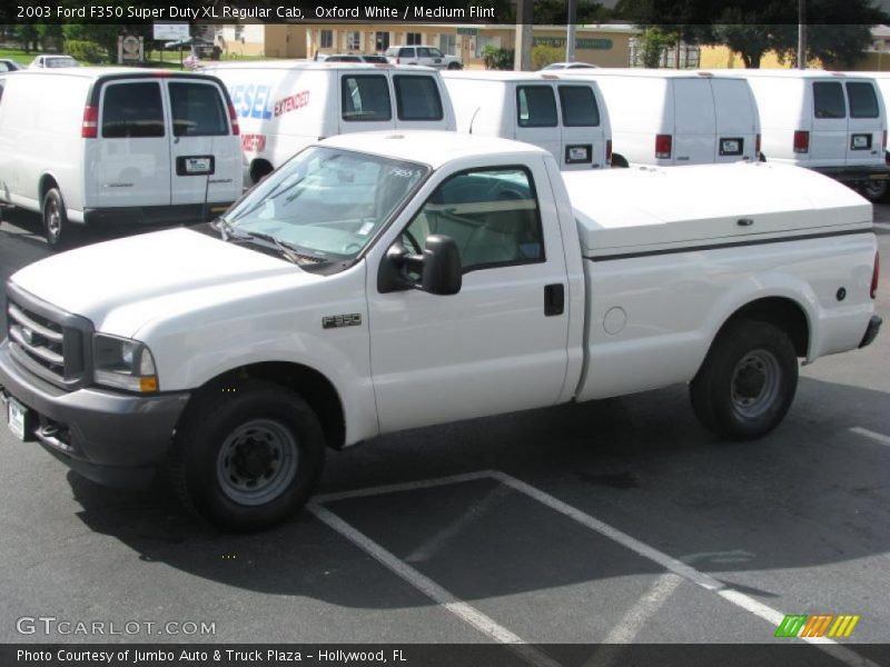 Oxford White / Medium Flint 2003 Ford F350 Super Duty XL Regular Cab