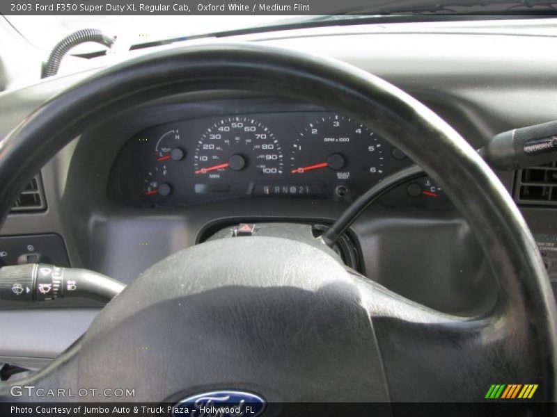 Oxford White / Medium Flint 2003 Ford F350 Super Duty XL Regular Cab