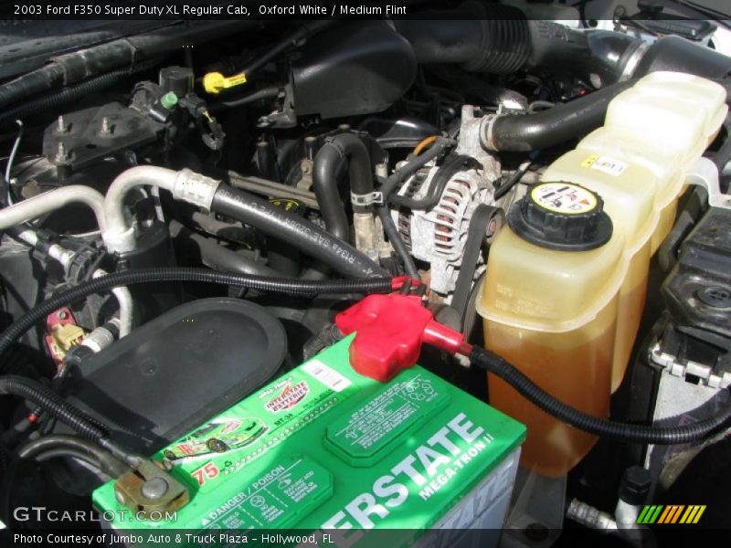 Oxford White / Medium Flint 2003 Ford F350 Super Duty XL Regular Cab