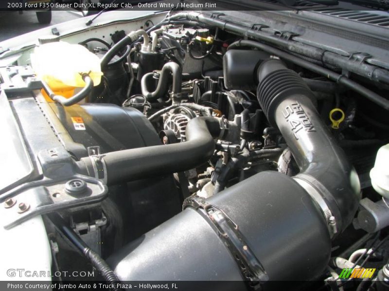 Oxford White / Medium Flint 2003 Ford F350 Super Duty XL Regular Cab