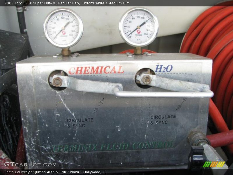 Oxford White / Medium Flint 2003 Ford F350 Super Duty XL Regular Cab