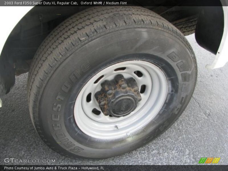 Oxford White / Medium Flint 2003 Ford F350 Super Duty XL Regular Cab