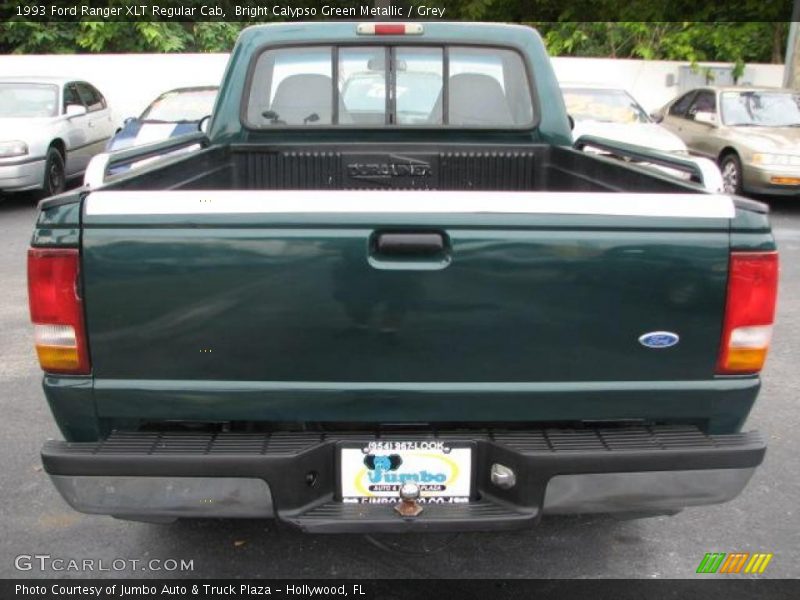 Bright Calypso Green Metallic / Grey 1993 Ford Ranger XLT Regular Cab