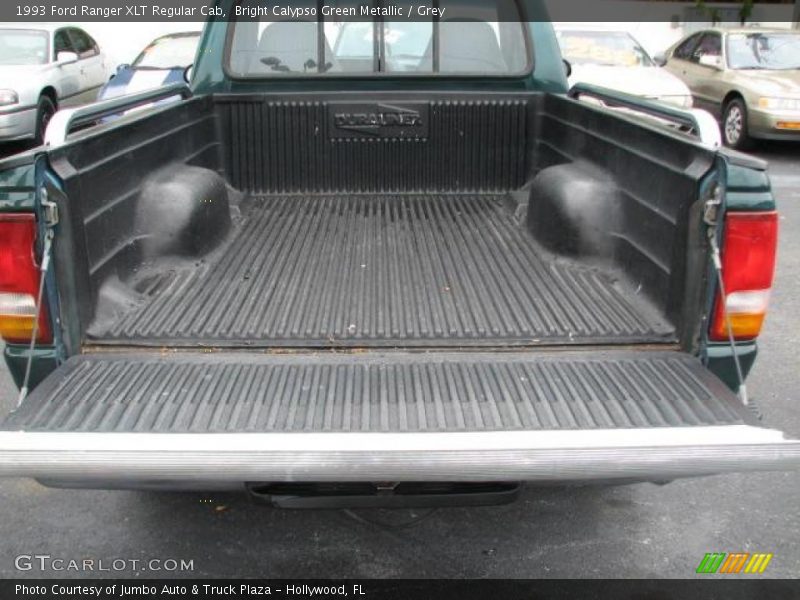 Bright Calypso Green Metallic / Grey 1993 Ford Ranger XLT Regular Cab