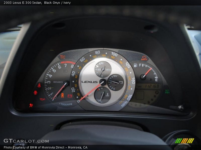  2003 IS 300 Sedan 300 Sedan Gauges